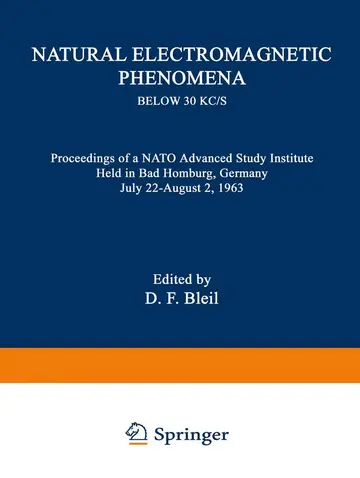 Cover of Natural Electromagnetic Phenomena Below 30 Kc/S