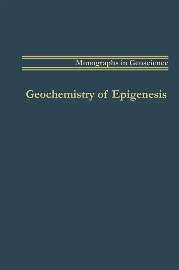 Cover of Geochemistry of Epigenesis
