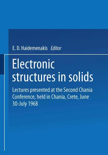 Cover of Electronic Structures in Solids