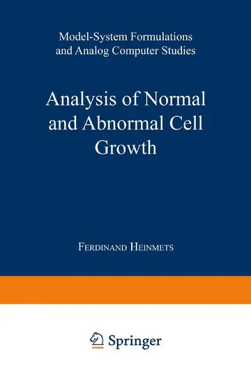 Cover of Analysis of Normal and Abnormal Cell Growth
