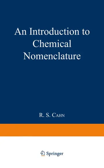 Cover of An Introduction to Chemical Nomenclature