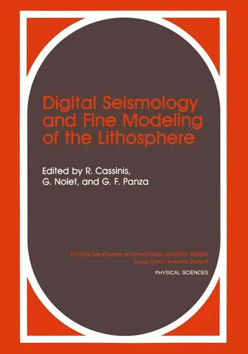 Cover of Digital Seismology and Fine Modeling of the Lithosphere