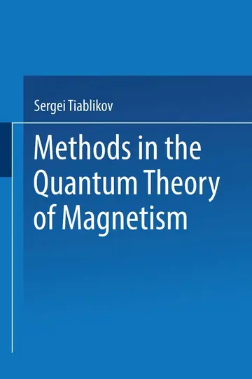 Cover of Methods in the Quantum Theory of Magnetism