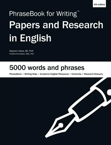 Cover of PhraseBook for Writing Papers and Research in English