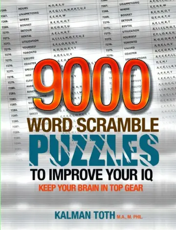 Cover of 9000 Word Scramble Puzzles to Improve Your IQ