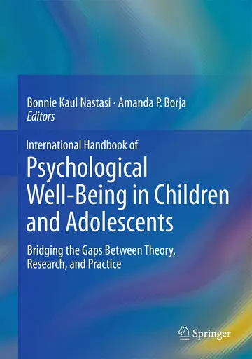 Cover of International Handbook of Psychological Well-Being in Children and Adolescents