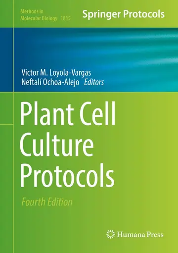 Cover of Plant Cell Culture Protocols 4Ed
