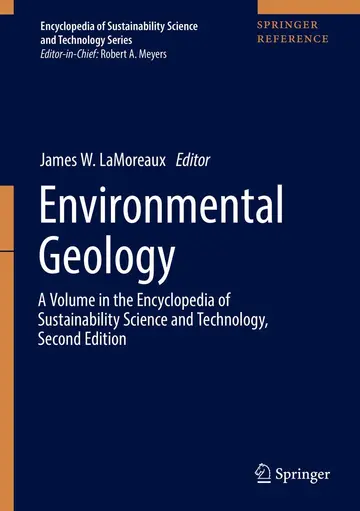 Cover of Environmental Geology A Volume in the Encyclopedia of Sustainability Science and Technology 2Ed