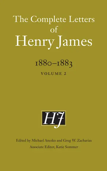 Cover of The Complete Letters of Henry James 1880-1883