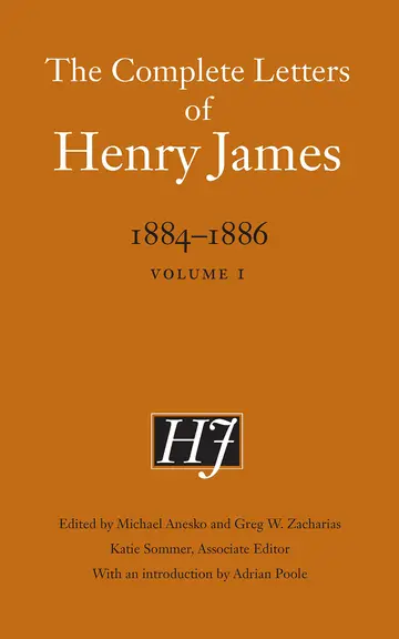 Cover of The Complete Letters of Henry James, 1884–1886 (1)