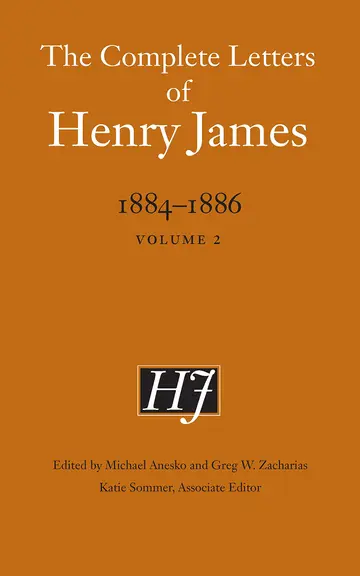 Cover of The Complete Letters of Henry James, 1884–1886 (2)