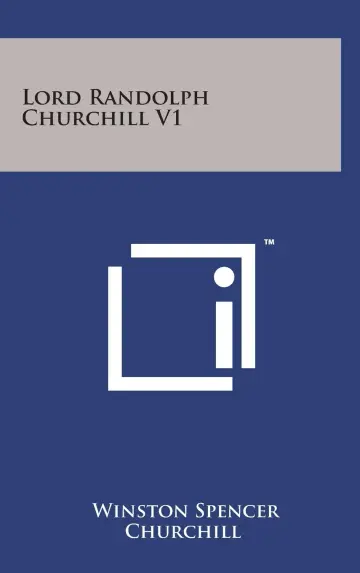 Cover of Lord Randolph Churchill V1