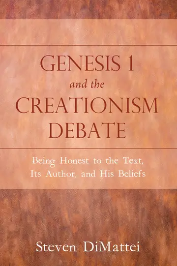 Cover of Genesis 1 and the Creationism Debate