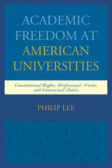 Cover of Academic Freedom at American Universities