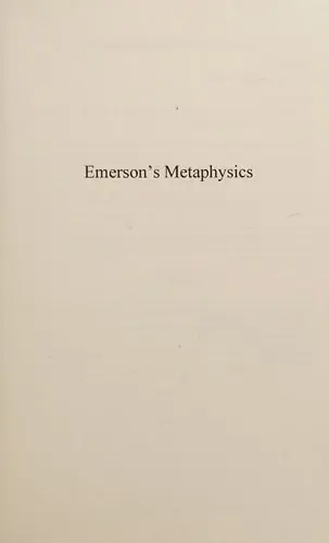 Cover of Emerson's Metaphysics