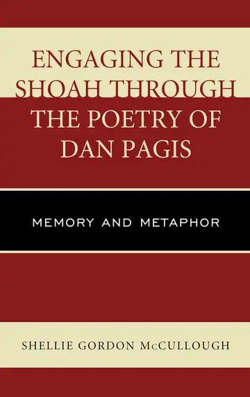 Cover of Engaging the Shoah Through the Poetry of Dan Pagis