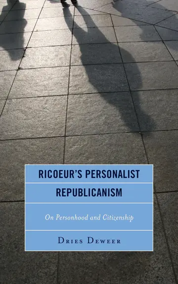 Cover of Ricoeur's Personalist Republicanism