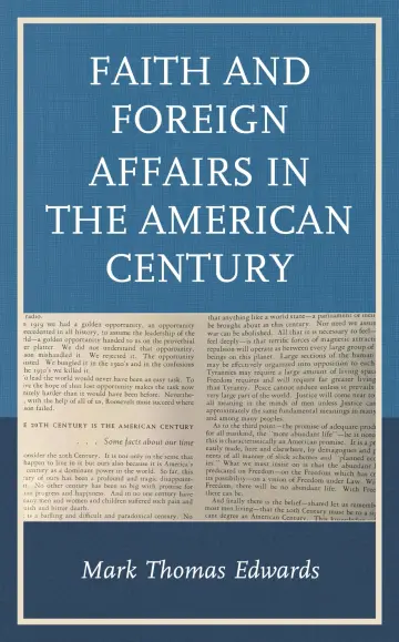 Cover of Faith and Foreign Affairs in the American Century