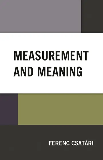 Cover of Measurement and Meaning