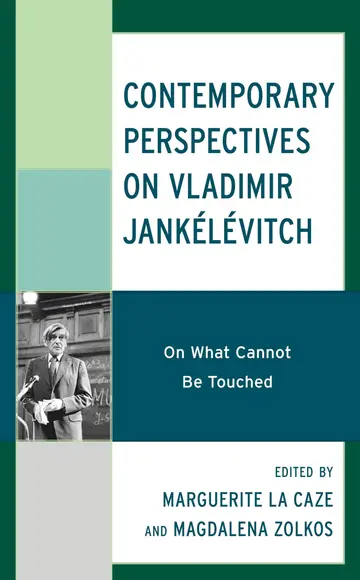 Cover of Contemporary Perspectives on Vladimir Jankélévitch