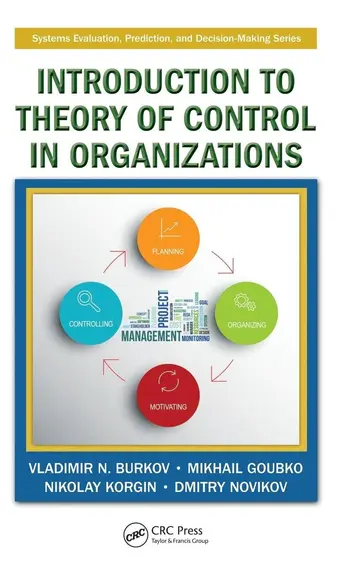 Cover of Introduction to Theory of Control in Organizations