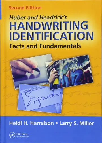 Cover of Huber and Headricks Handwriting Identification Facts and Fundamentals 2Ed