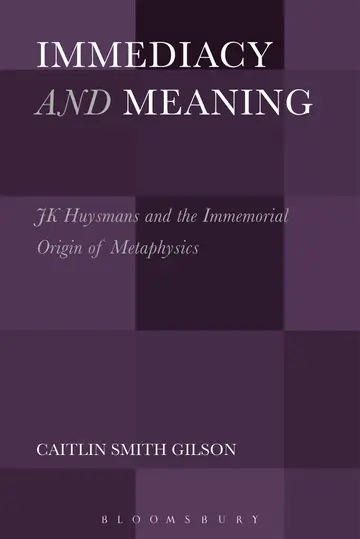 Cover of Immediacy and Meaning
