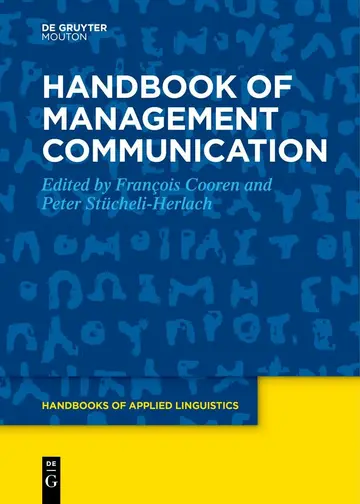 Cover of Handbook of Management Communication
