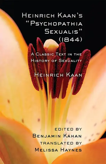 Cover of Heinrich Kaan's Psychopathia Sexualis 1844