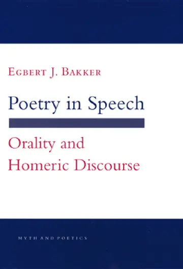 Cover of Poetry in Speech