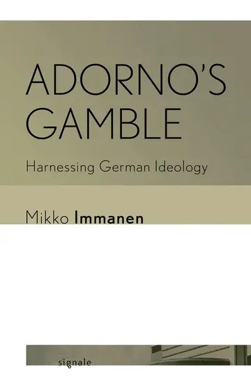Cover of Adorno's Gamble