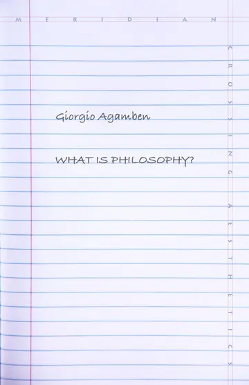 Cover of What Is Philosophy?