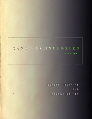 Cover of Text Technologies