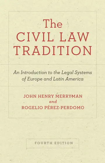 Cover of The Civil Law Tradition
