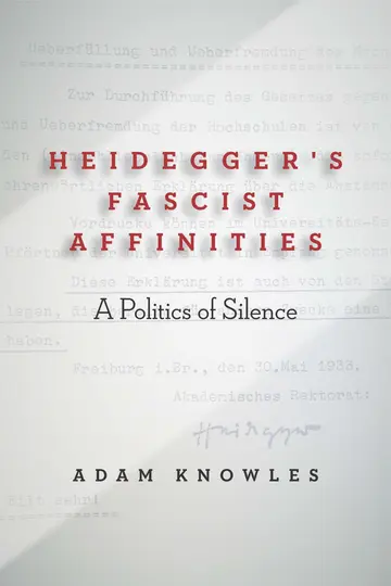 Cover of Heidegger's Fascist Affinities