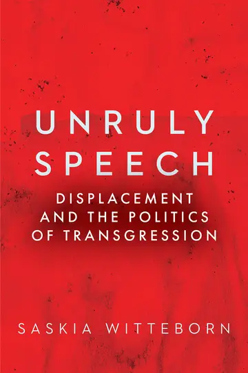Cover of Unruly Speech