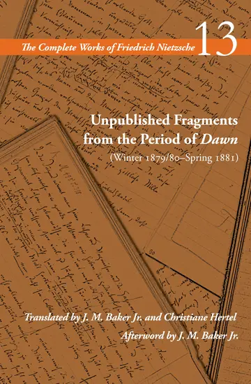 Cover of Unpublished Fragments from the Period of Dawn