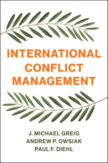 Cover of International Conflict Management