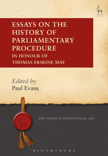 Cover of Essays on the History of Parliamentary Procedure