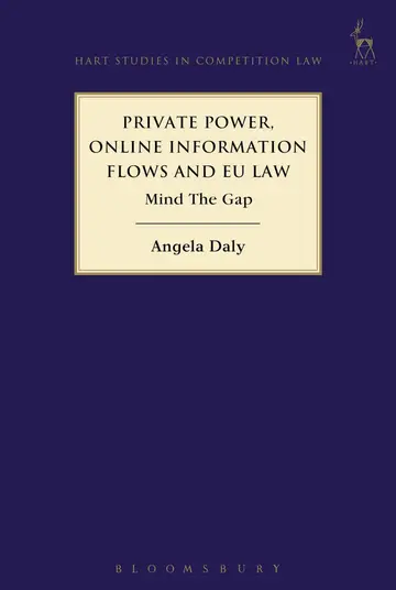 Cover of Private Power, Online Information Flows and EU Law