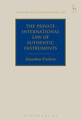 Cover of The Private International Law of Authentic Instruments