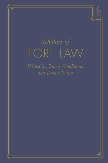 Cover of Scholars of Tort Law