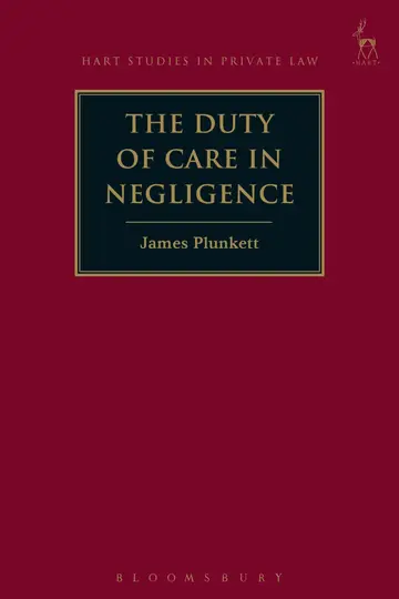 Cover of The Duty of Care in Negligence