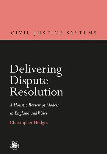 Cover of Delivering Dispute Resolution