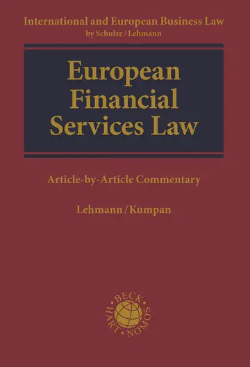 Cover of European Financial Services Law