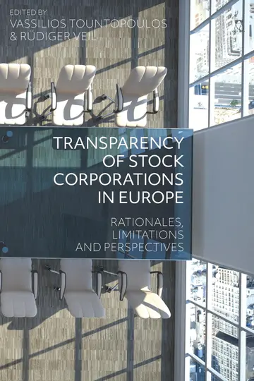 Cover of Transparency of Stock Corporations in Europe