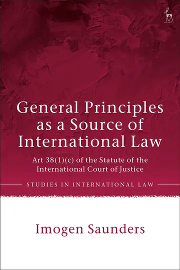 Cover of General Principles as a Source of International Law