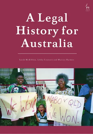 Cover of Legal History for Australia
