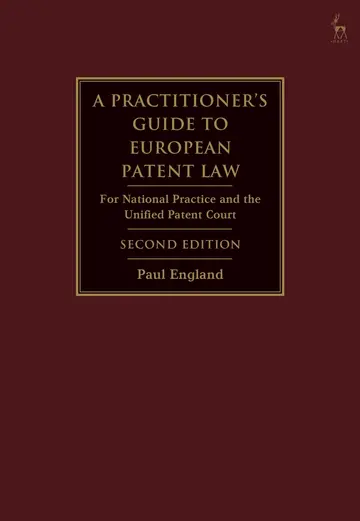 Cover of A Practitioner's Guide to European Patent Law