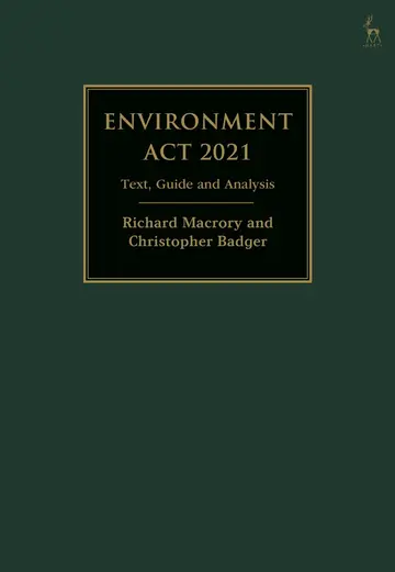 Cover of Environment Act 2021